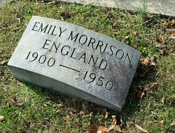 Emily <I>Morrison</I> England 