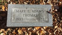 Mary E <I>Wiethaup Adams</I> Thomas 