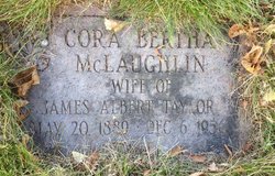 Cora Bertha <I>McLaughlin</I> Taylor 