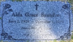Alda Grace <I>Wichman</I> Saunders 