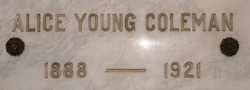 Alice <I>Young</I> Coleman 