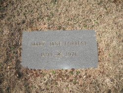 Mary Jane <I>Daniel</I> Forrest 