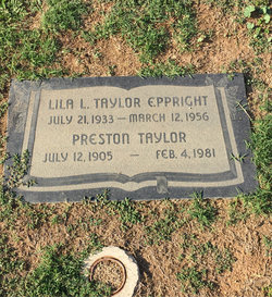 Lila Lee <I>Taylor</I> Eppright 