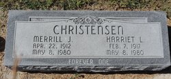 Harriet L <I>Evans</I> Christensen 