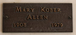 Mary <I>Kober</I> Allen 