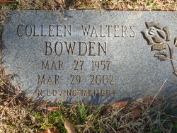 Coleen <I>Walters</I> Bowden 
