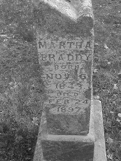 Martha F Patsey <I>Gregory</I> Braddy 