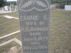 Fannie Evaline <I>Ellett</I> Bowmer 