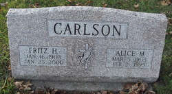 Alice M <I>Eliason</I> Carlson 