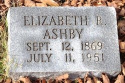 Mary Elizabeth “Lizzie” <I>Rideout</I> Ashby 