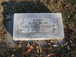 Ruby Irene <I>Waggoner</I> Fergerson Hensley 