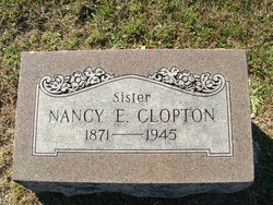 Nancy E. “Aunt Nan” <I>Hicks</I> Clopton 