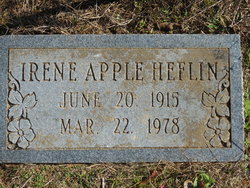 Irene Ellen <I>Apple</I> Foster Heflin 
