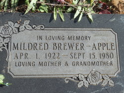 Mrs Mildred <I>Brewer</I> Apple 