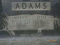 Mary Genevieve <I>Wieser</I> Adams 