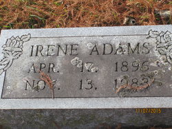 Irene <I>Hamm</I> Adams 