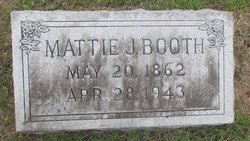 Martha “Mattie” <I>Jones</I> Booth 