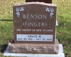 Grace Marie Finger <I>Bour</I> Benson 