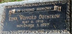 Edna Wilburn <I>Wofford</I> Dotherow 