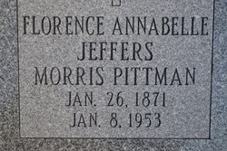 Florence Annabelle <I>Jeffers</I> Morris Pittman 