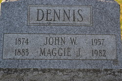 Maggie Jane <I>Dyer</I> Dennis 
