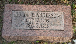 Julia Frances <I>Russell</I> Anderson 