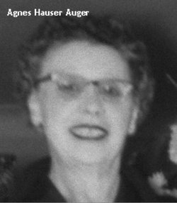 Agnes Belle <I>Hauser</I> Auger 