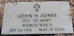 PFC John Henry Hartman “Johnny” Jones 