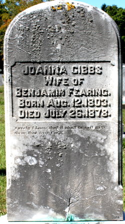 Joanna <I>Gibbs</I> Fearing 