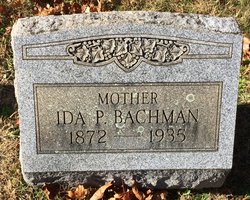 Ida P. <I>Wehr</I> Bachman 