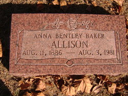 Anna <I>Bentley</I> Allison 