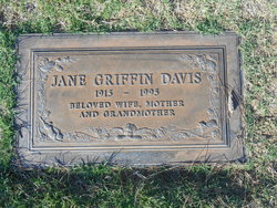 Jane G <I>Griffin</I> Davis 