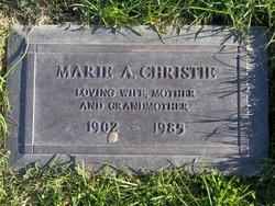 Marie <I>Porter</I> Christie 