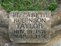 Elizabeth Douglas <I>Robinson</I> Taylor 