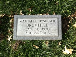 Wathalee Hysinger Brumfield 