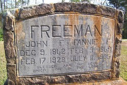Fannie Mary Francis <I>Warneck</I> Freeman 