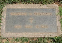 Valentine Mary <I>Davey</I> Stevenson 