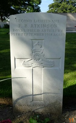 2nd Lt Frederick Batty Atkinson 