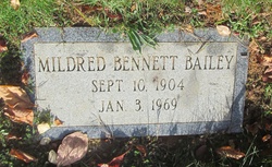 Mildred <I>Bennett</I> Bailey 
