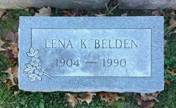 Lena <I>Klenk</I> Belden 
