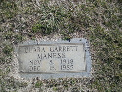 Clara <I>Garrett</I> Maness 