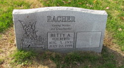 Betty A “Gilbert” Bacher 