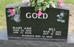Mary Ann <I>Elliott</I> Gold 