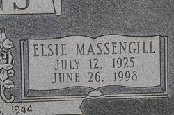 Elsie Mae <I>Massengill</I> Evans 