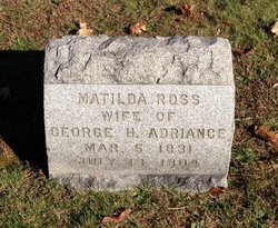 Matilda <I>Ross</I> Adriance 