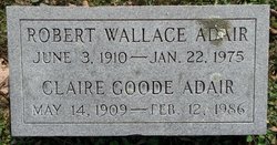 Claire Mable <I>Goode</I> Adair 