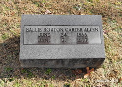 Judith Hale “Hallie” <I>Routon</I> Allen 
