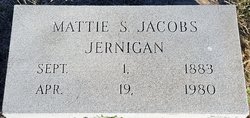 Mattie Sue <I>Jacobs</I> Jernigan 