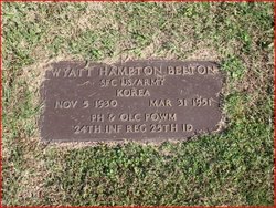 SFC Wyatt Hampton Belton 