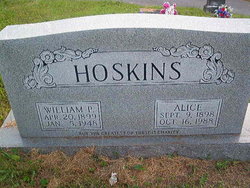 Alice <I>Jones</I> Hoskins 